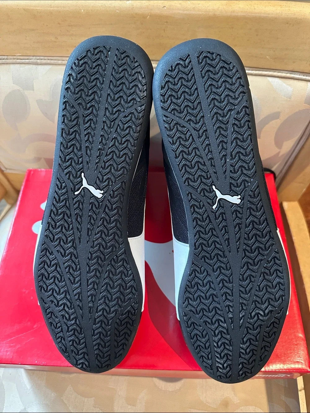 Puma Black White Scuderia Ferrari High-Top Racing Sneakers- Brand New in Box